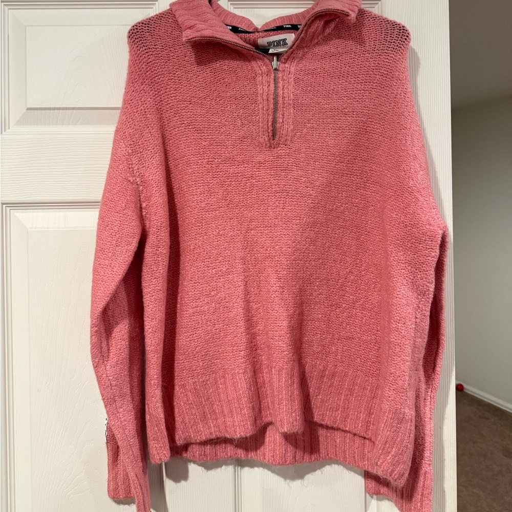 Pink Cowl Neck Sweater